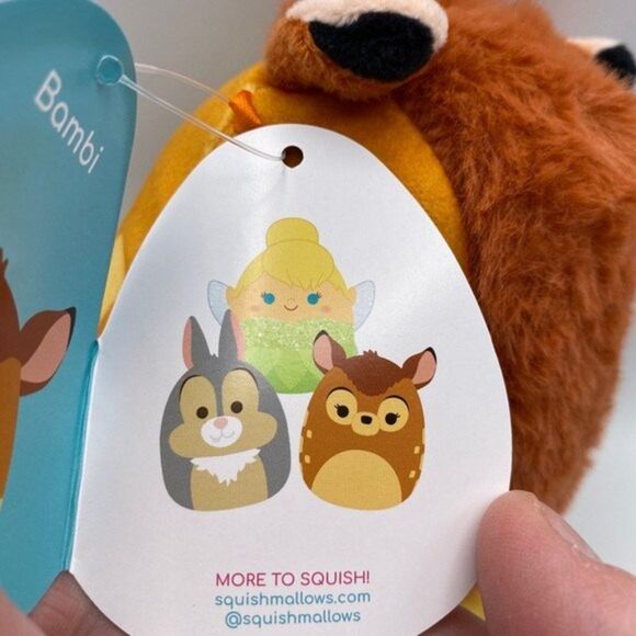 5" Bambi Disney SQUISHMALLOW  Spring 2022 NWT HTF *NEW* Plush Toy - Picture 5 of 8